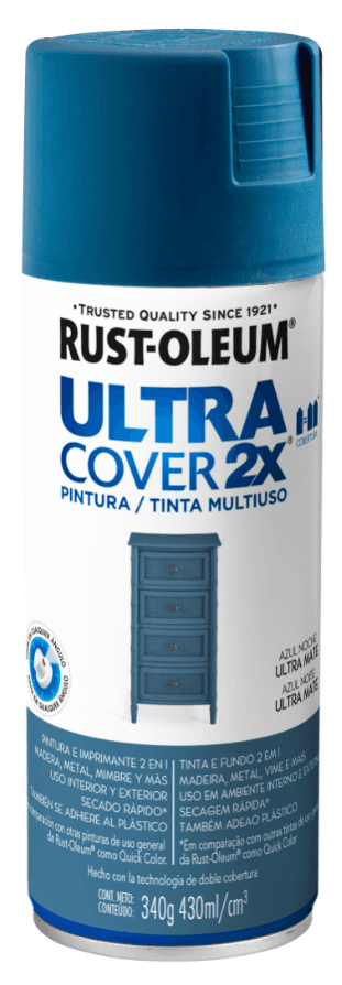 Ultra Cover 2X Pintura Multiuso en Aerosol Acabado Ultra Mate