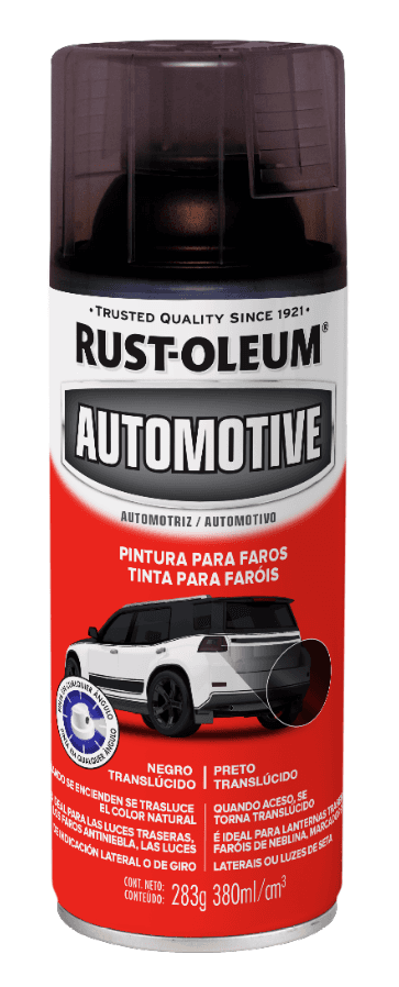 Pintura para ópticas o faros de auto o motos