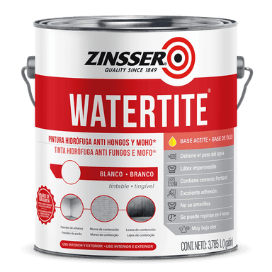 Zinsser WaterTite Pintura Hidrofuga Antihongo y Antihumedad