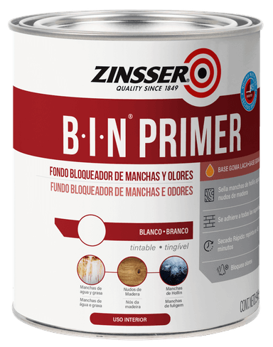 B-I-N Primer Zinsser Fondo Bloqueador de Manchas y Olores