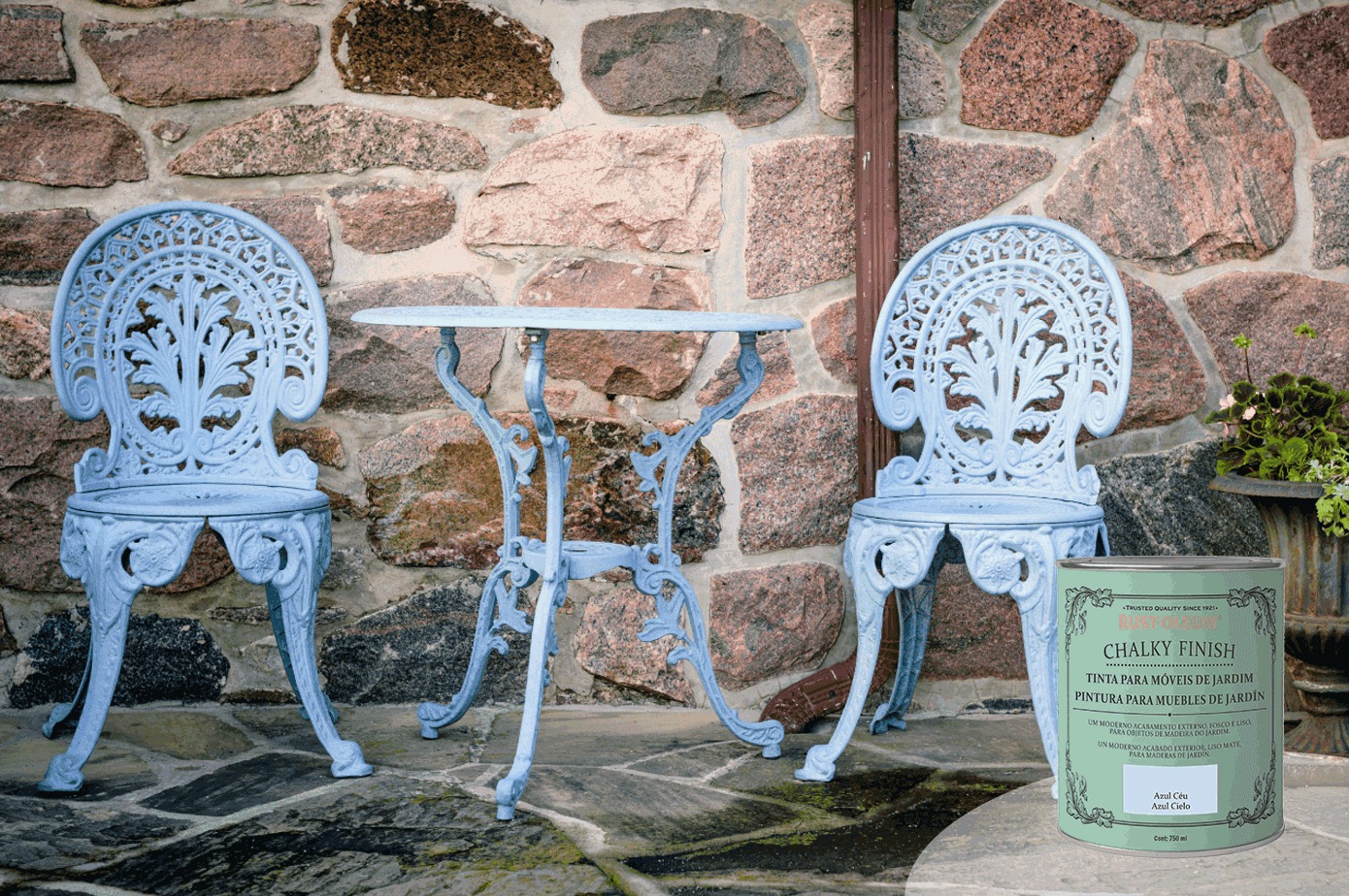 Chalked Tinta Efeito Giz à Base de Água para Exterior