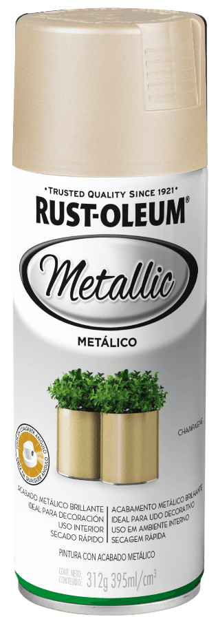 Pintura en aerosol acabado metálico Metallic