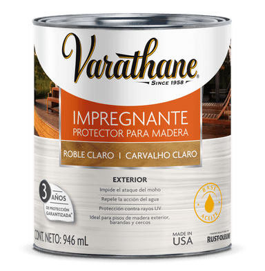 Impregnante para madera protector exterior color natural Varathane