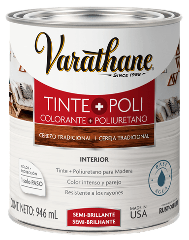 Tinte + poliuretano Interior